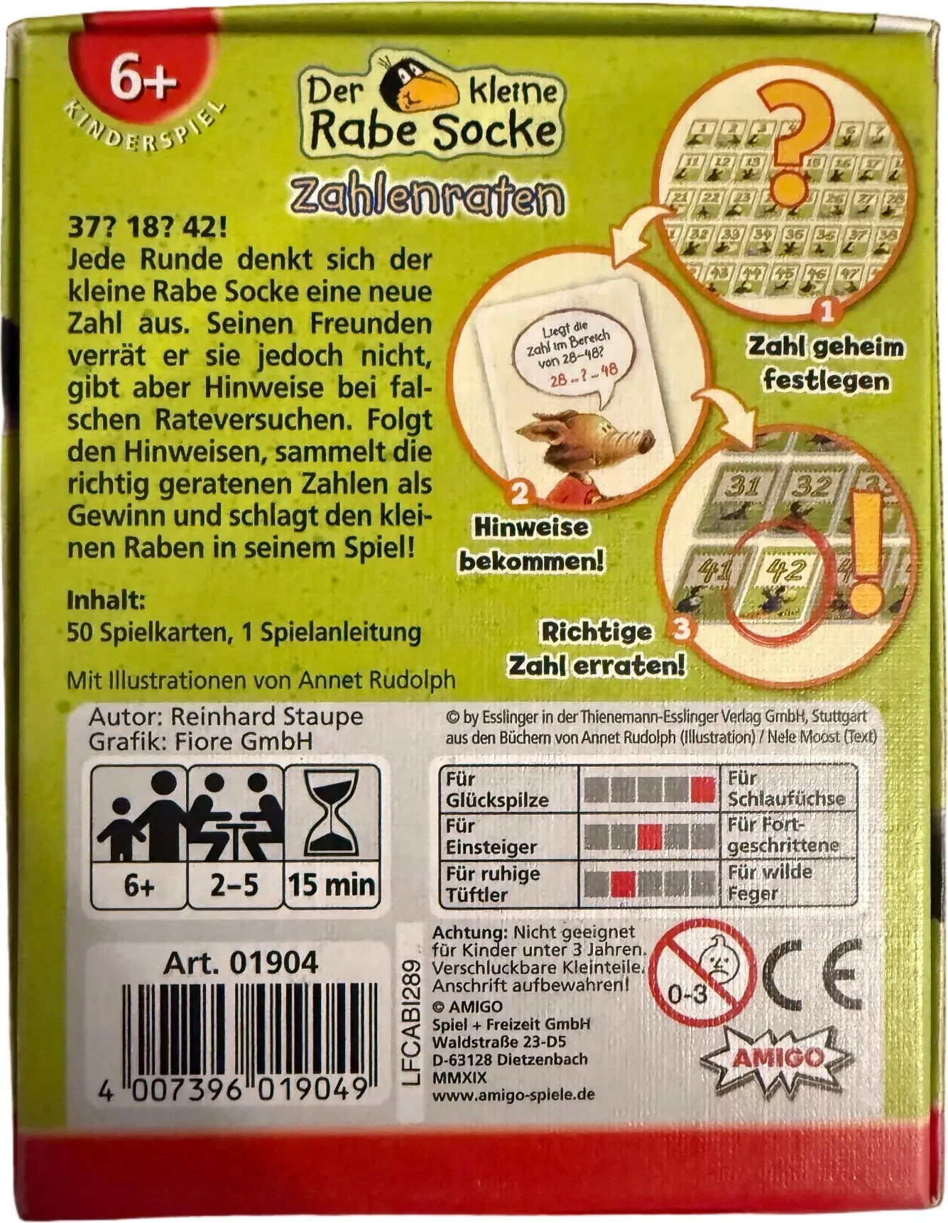 Zahlenraten - der kleine Rabe Socke – Bild 2