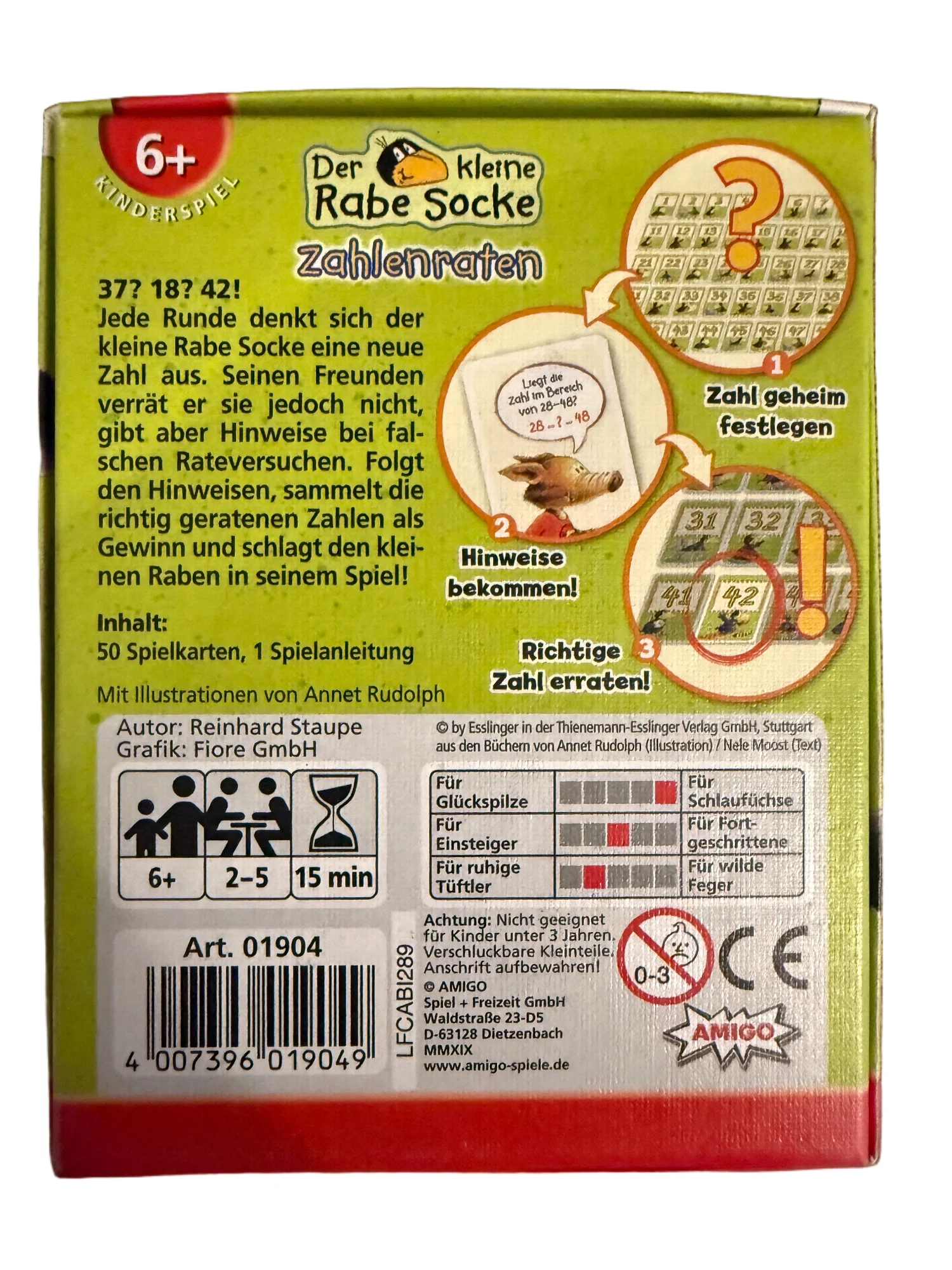 Zahlenraten - der kleine Rabe Socke – Bild 2