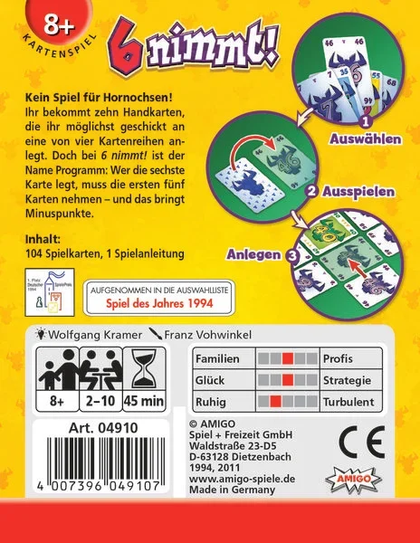 6 nimmt! – Rückseite