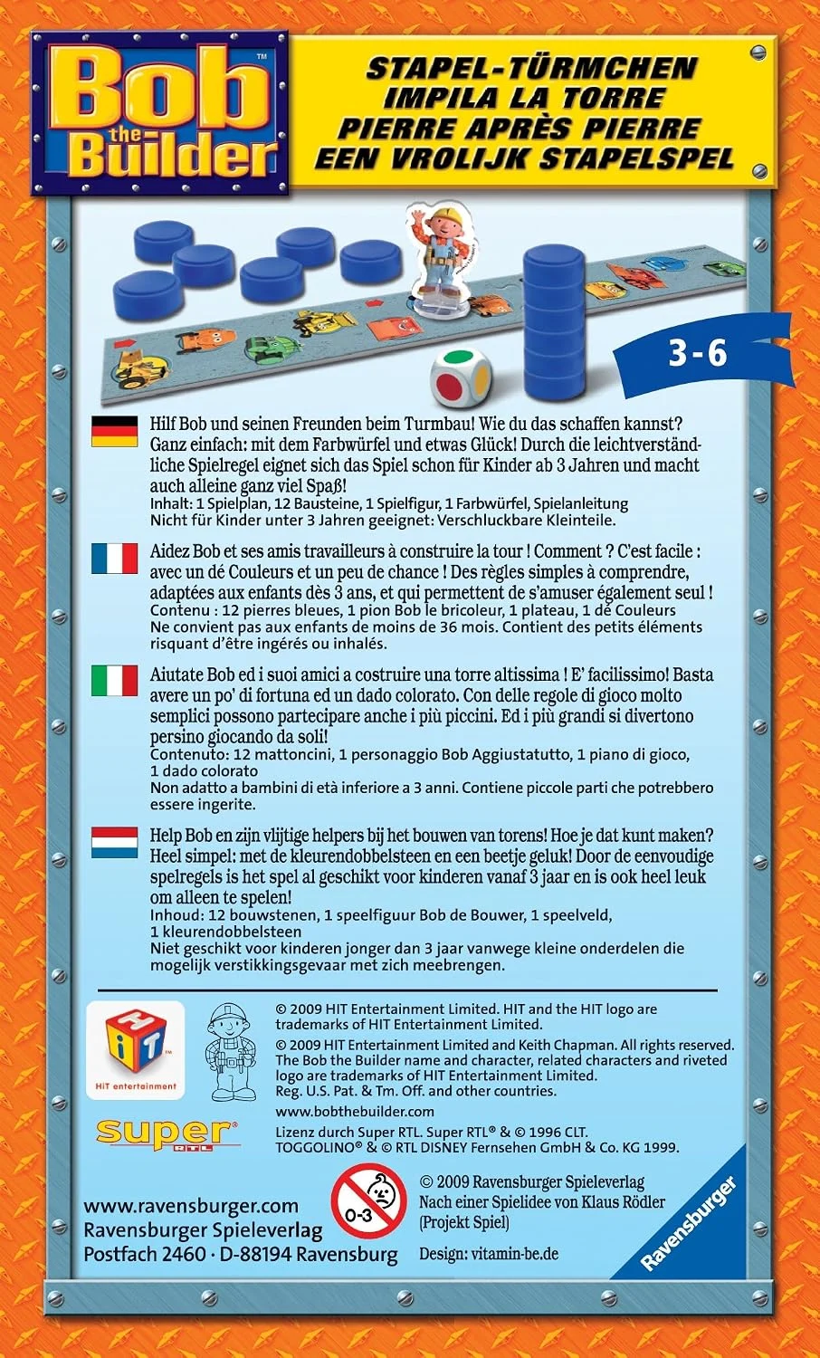 Bob the Builder Stapel-Türmchen – Bild 1
